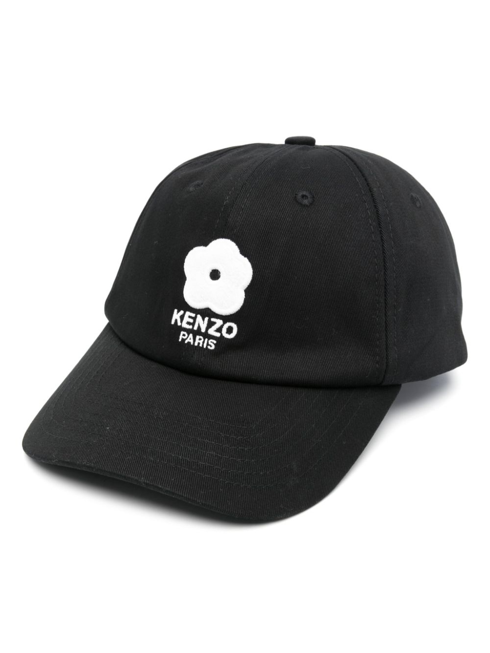 Kenzo Boke Flower-embroidered Baseball Cap In Black