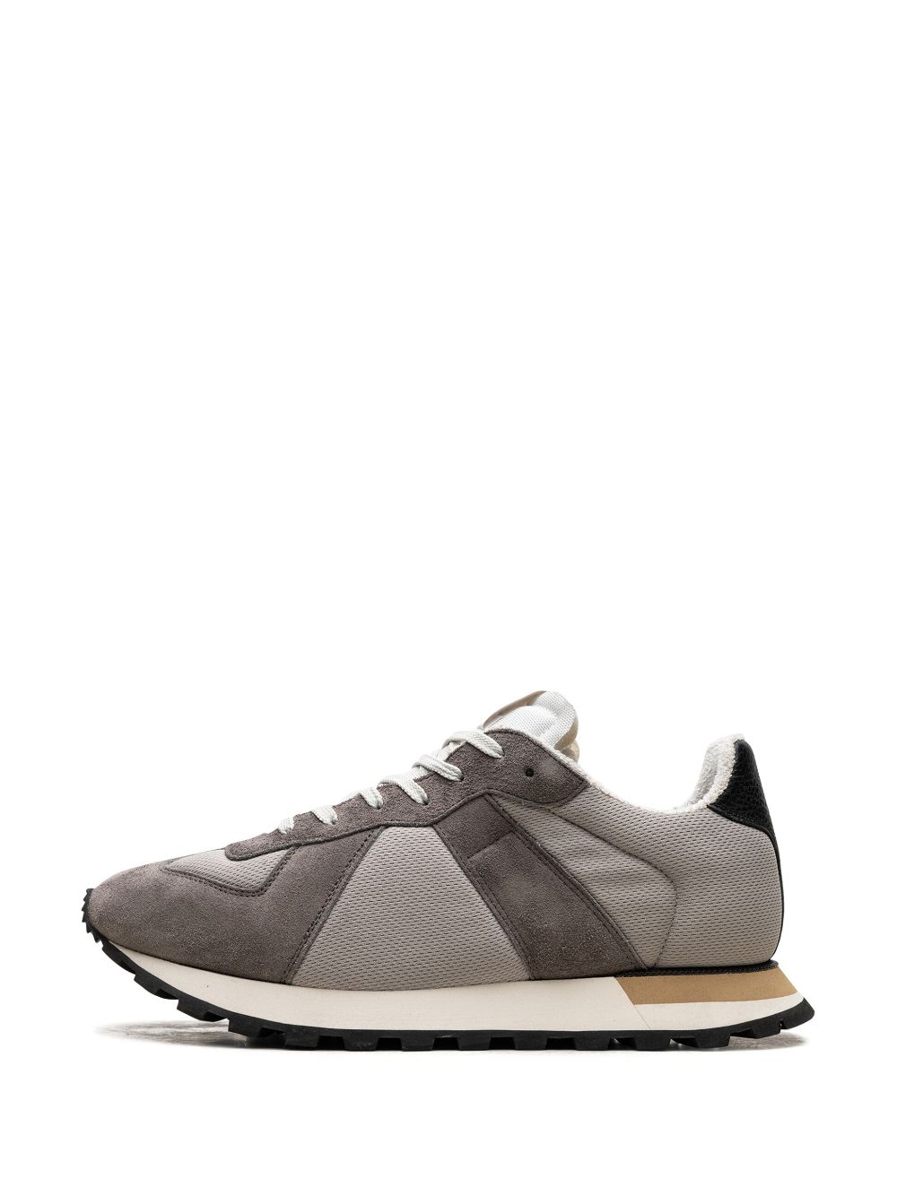 Shop Maison Margiela Retro Runner "grey/white" Sneakers