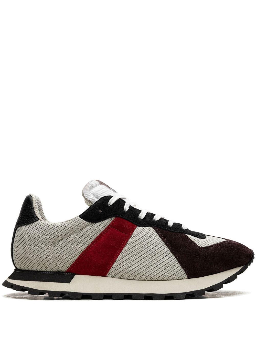 Maison Margiela Retro Runner "white/black/red" Sneakers In Neutrals