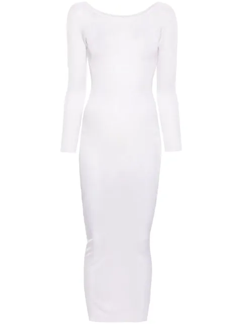 Magda Butrym fine-ribbed semi-sheer maxi dress