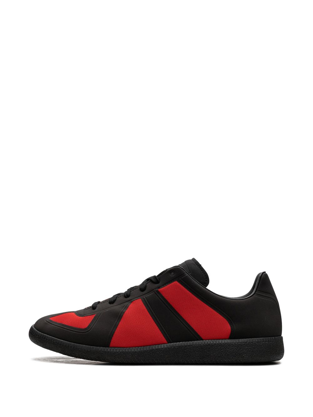 Shop Maison Margiela Replica "two Tone Red Black" Low-top Sneakers