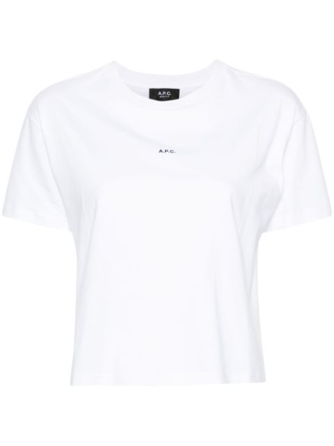 A.P.C. logo-print cotton T-shirt Women