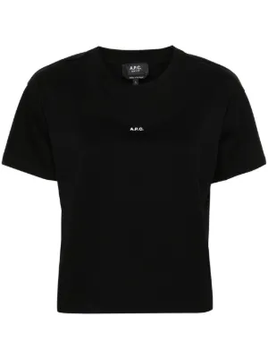 Courrèges AC Cotton T-shirt | Black | FARFETCH