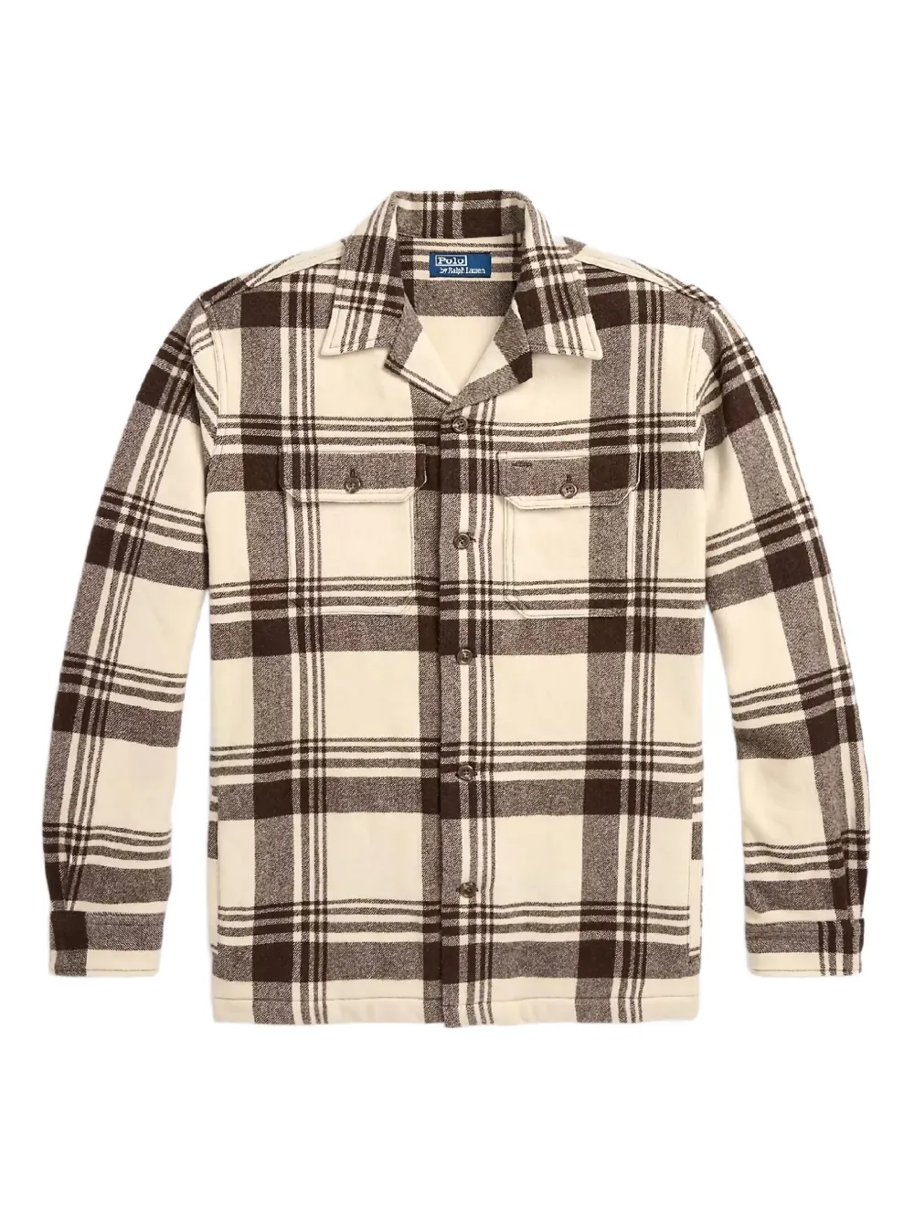 Polo Ralph Lauren checked wool shirt - ブラウン Polo Ralph Lauren checked wool shirt - ブラウン