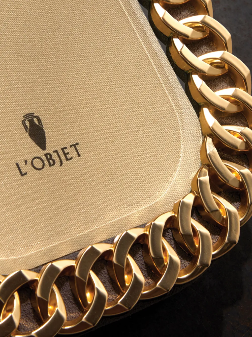 L'objet Cuban Link Bilderrahmen (20cm X 25cm) In Gold