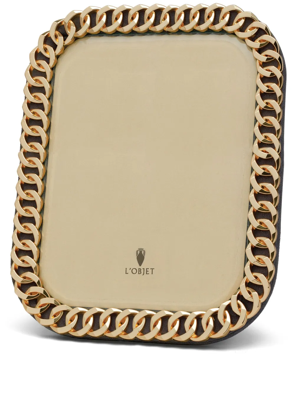 L'Objet Cuban Link photo frame (20cm x 25cm) | Gold | Image 1