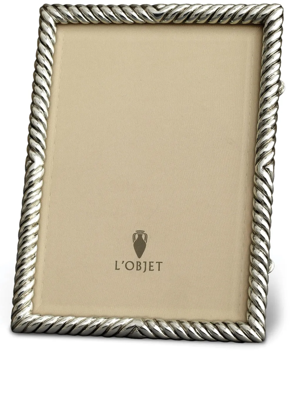 L'Objet Deco Twist photo frame (13cm x 18cm) | Silver | Image 1