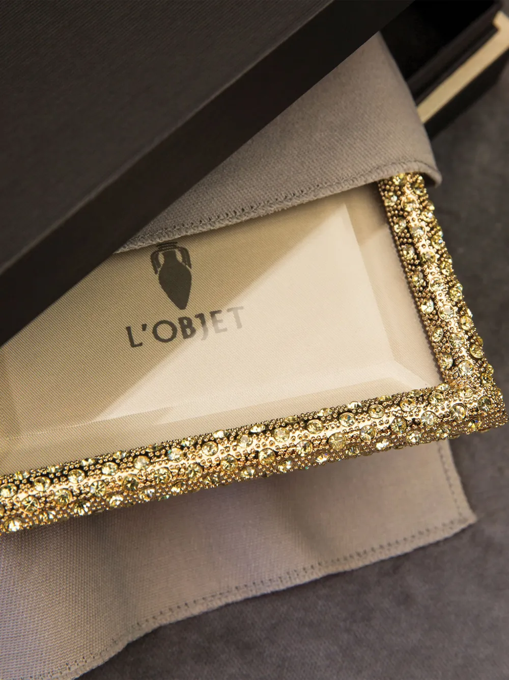 L'Objet Rectangular Pave photo frame (10cm x 15cm) | Picture & Photo Frames | Image 2