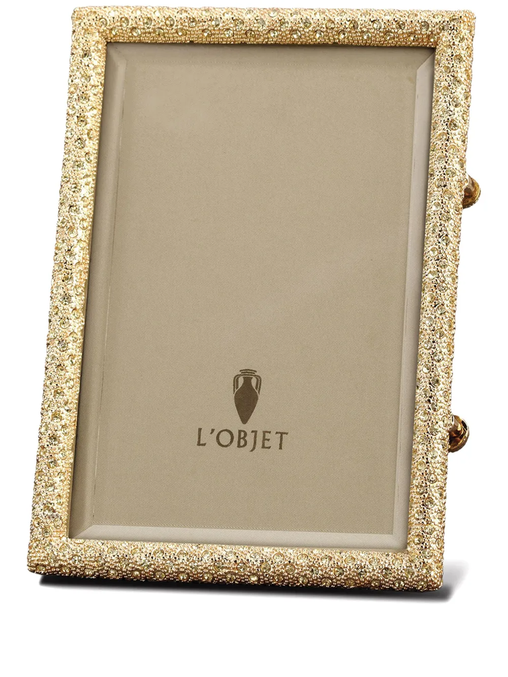 L'objet Rectangular Pave Photo Frame (10cm X 15cm) In Gold
