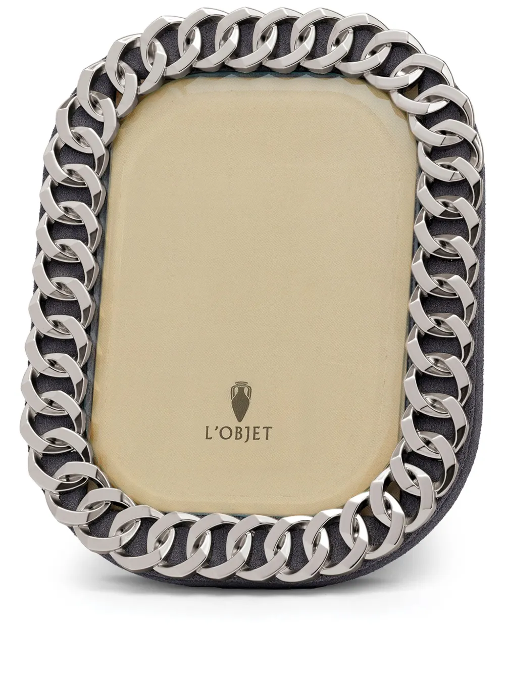 L'Objet Cuban Link photo frame (10cm x 15cm) | Silver | Image 1
