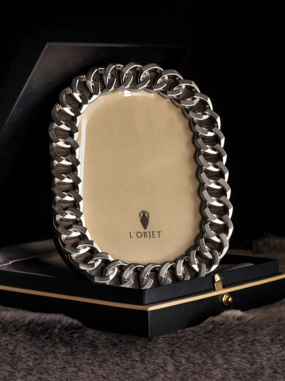 L'objet Cuban Link Bilderrahmen (10cm X 15cm) In Metallic