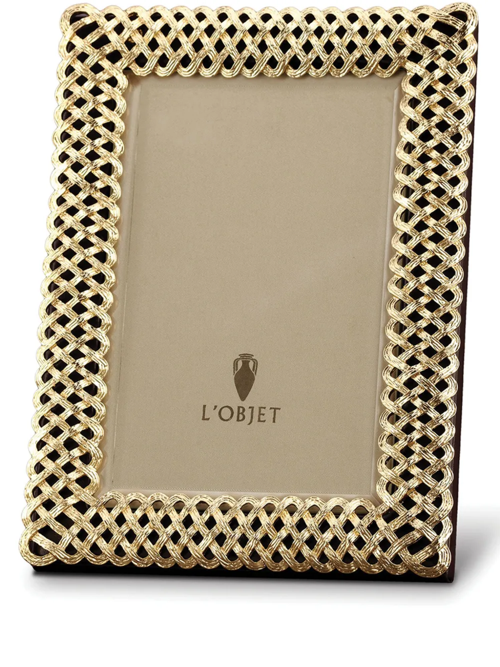 L'objet Braid Photo Frame (10cm X 15cm) In Gold