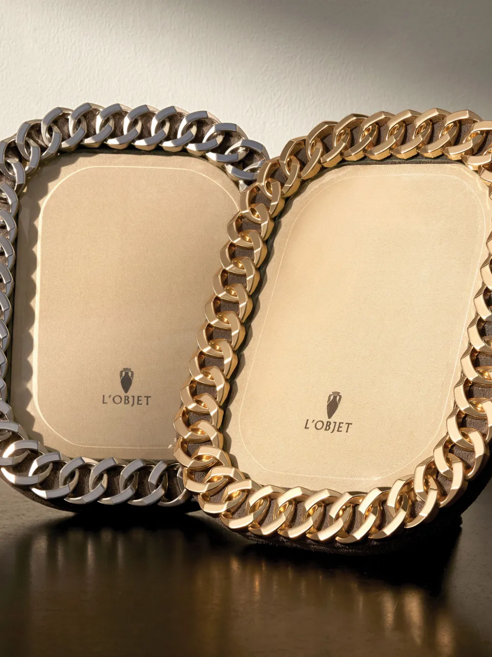 L'objet Cuban Link Bilderrahmen In Metallic