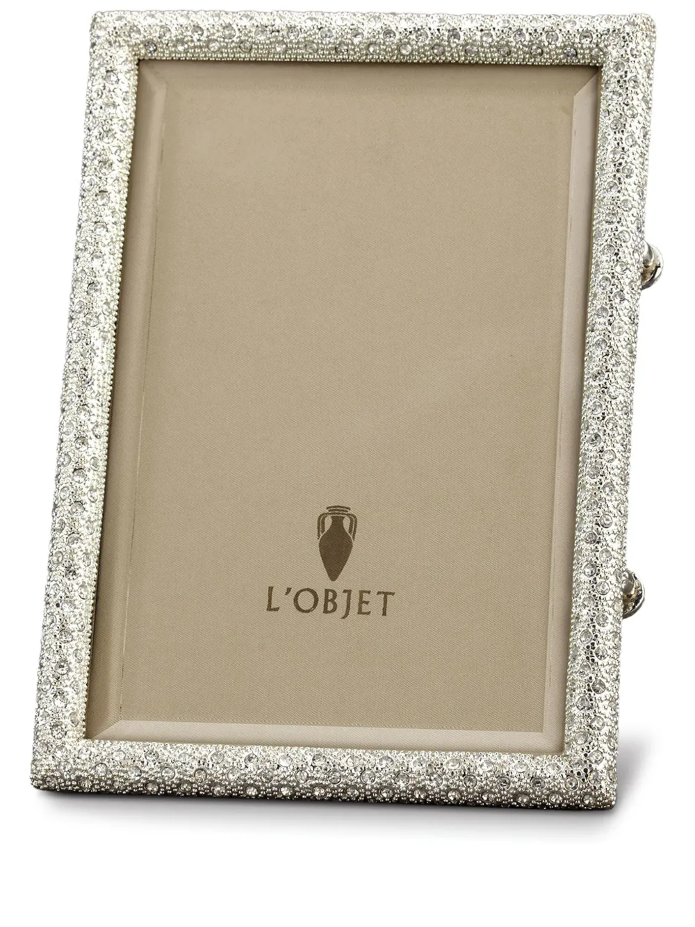 L'objet Rectangular Pave Photo Frame (13cm X 18cm) In Silver