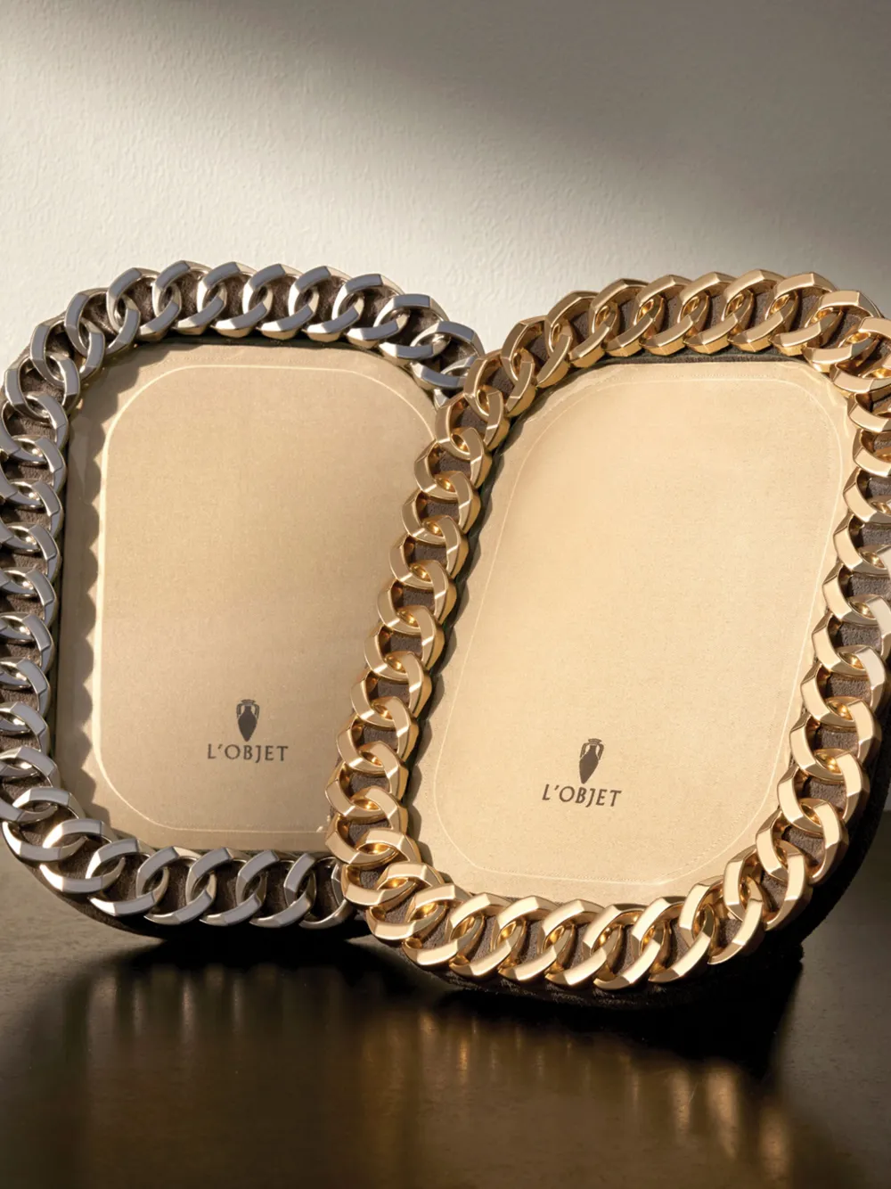 L'objet Cuban Link Bilderrahmen (10cm X 15cm) In Gold