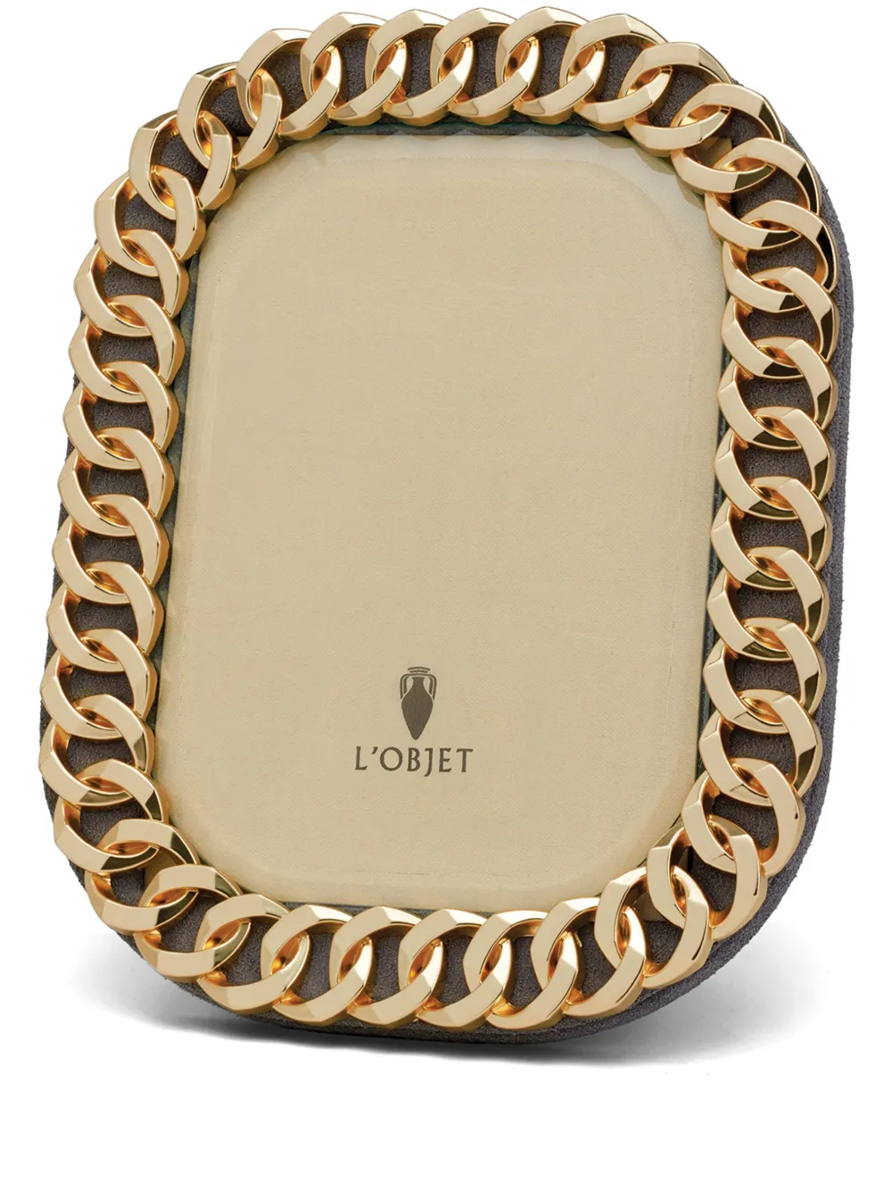 L'Objet Cuban Link photo frame (10cm x 15cm) | Gold | Image 1