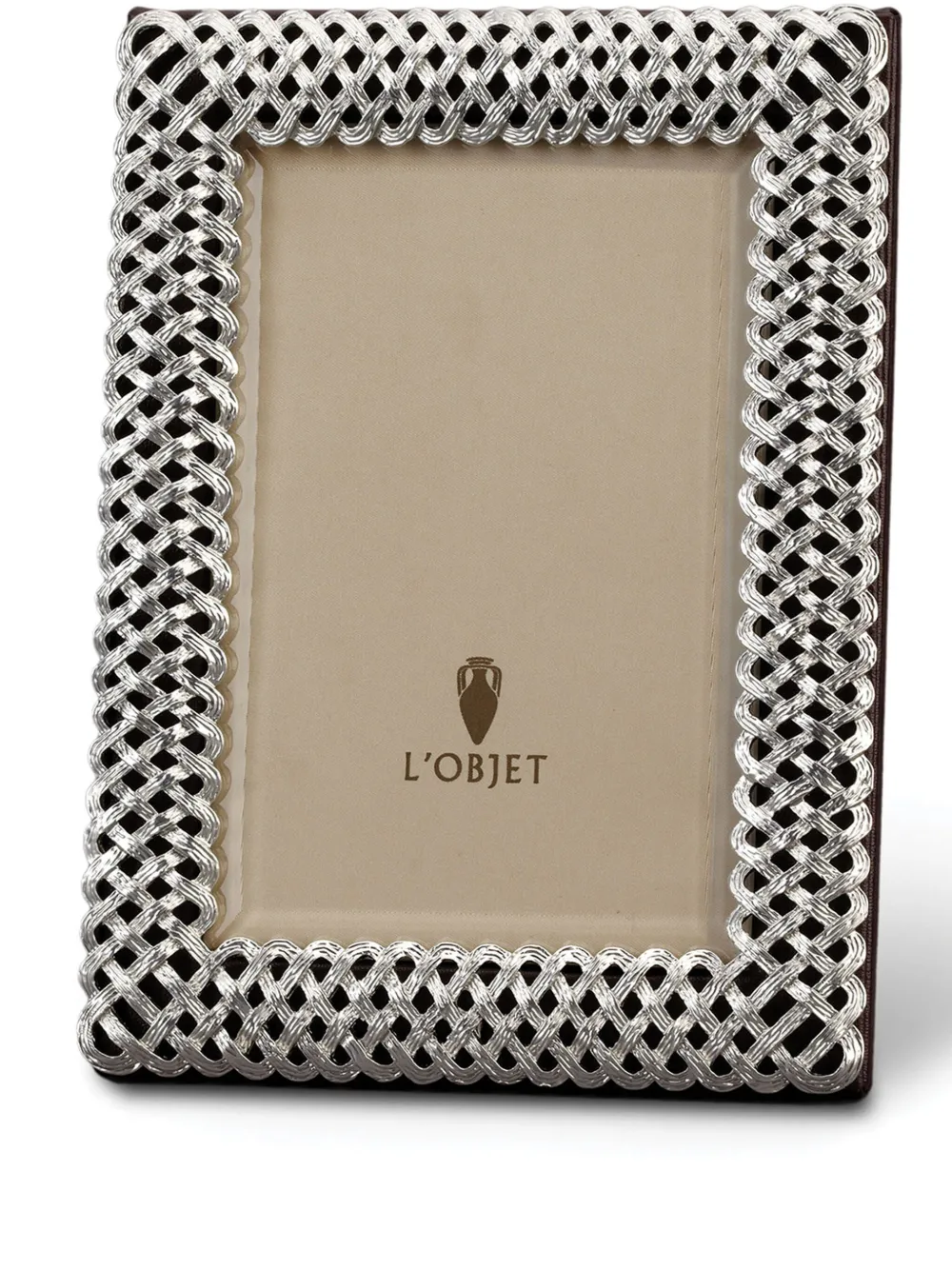 L'objet Braid Frame (10cm X 15cm) In Silver