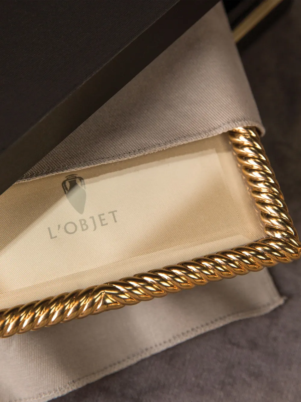 L'objet Deco Twist Photo Frame (20cm X 25cm) In Gold