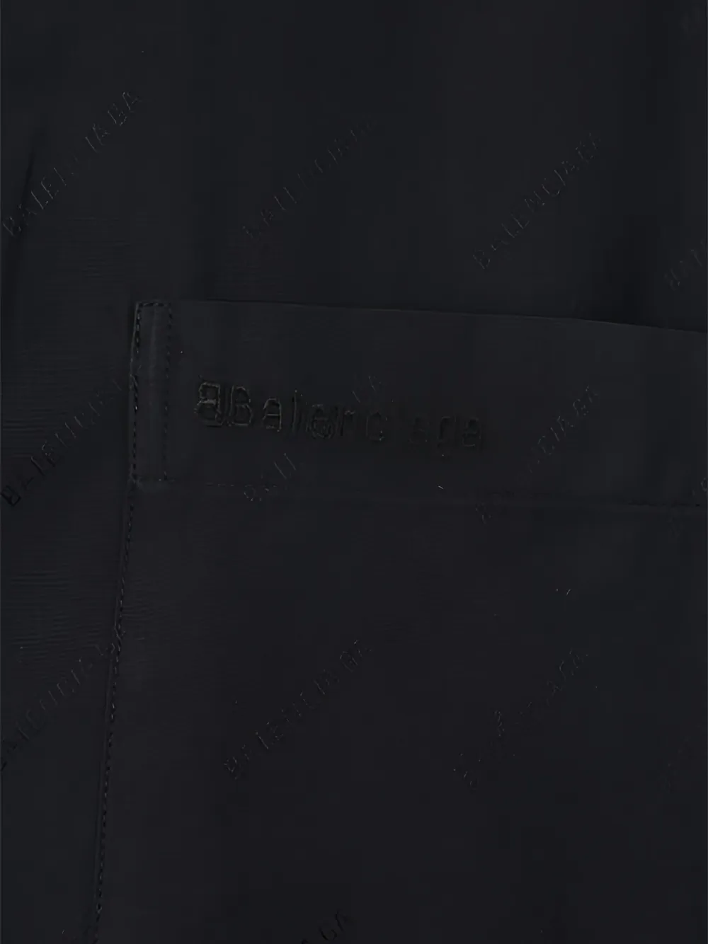 Balenciaga Shirt met geborduurd logo Zwart