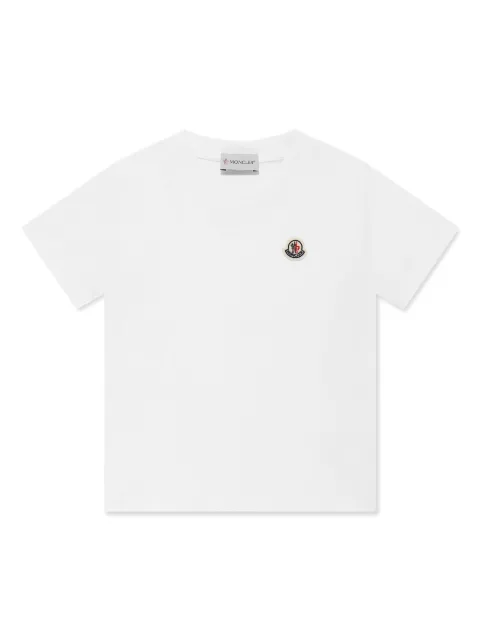 Moncler Enfant 로고 패치 코튼 티셔츠