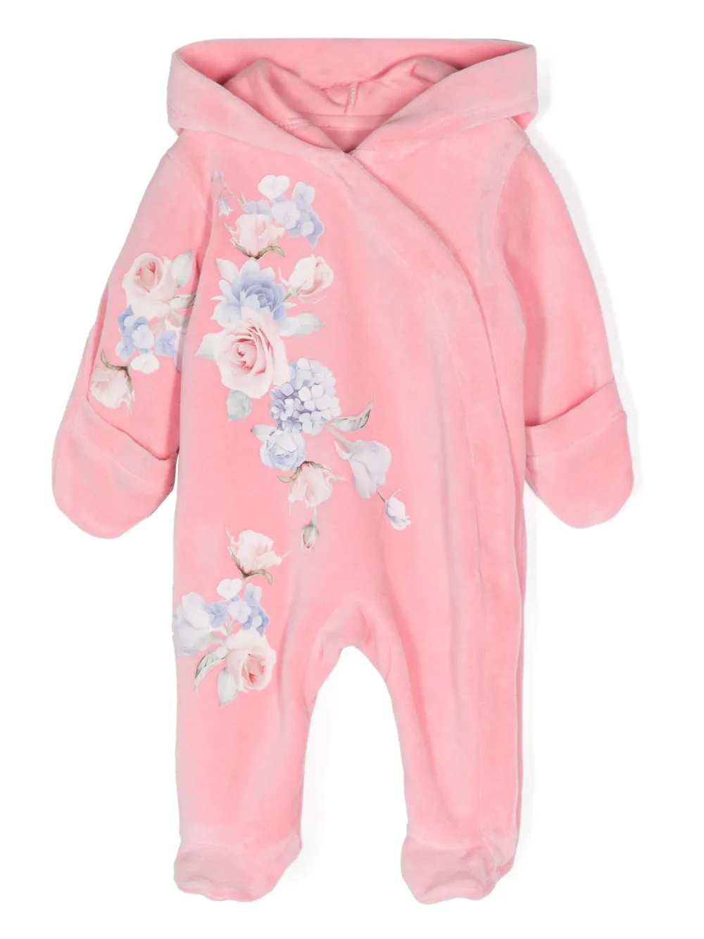 Lapin House Pyjama met bloe print Roze