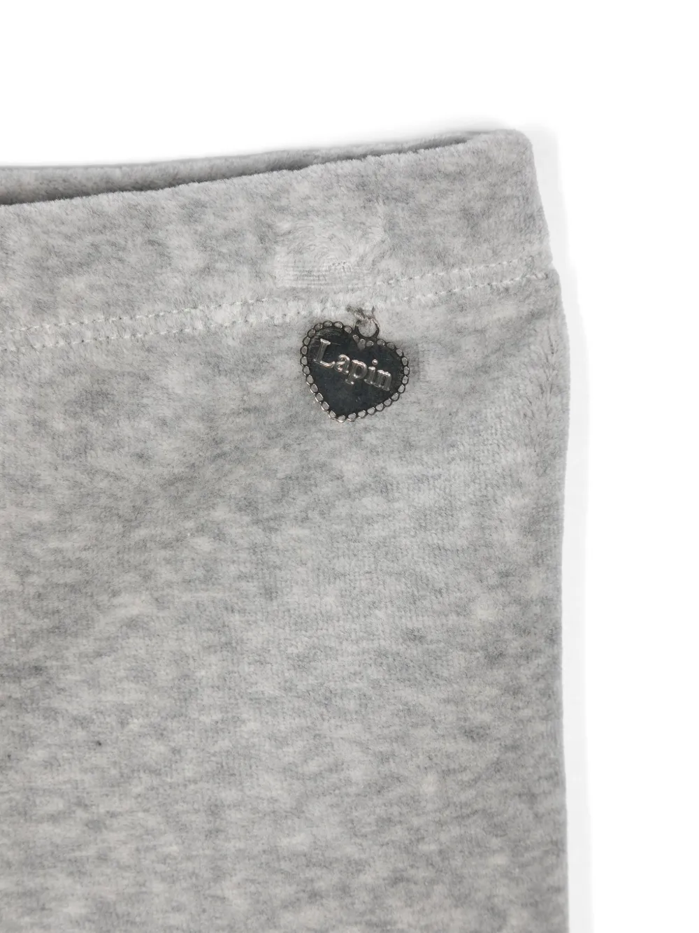 Lapin House Gemêleerde fluwelen broek Grijs
