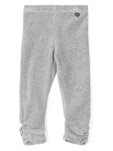 Lapin House mélange-effect velvet trousers