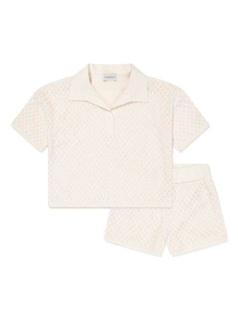 Moncler Enfant cotton blend shorts and top set 