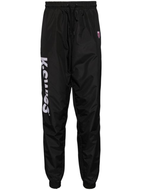 K Swiss logo print track pants