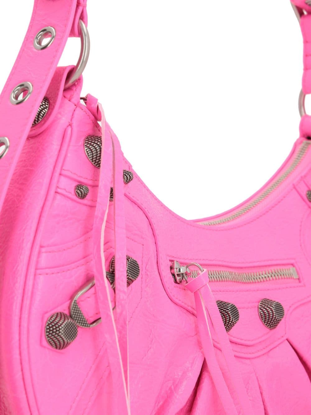 Shop Balenciaga Small Le Cagole Shoulder Bag In Pink