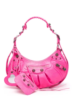 BALENCIAGA ピンク ショルダーバッグ BALENCIAGA(バレンシアガ) / ショルダーバッグ/デニム/ピンク | 中古品