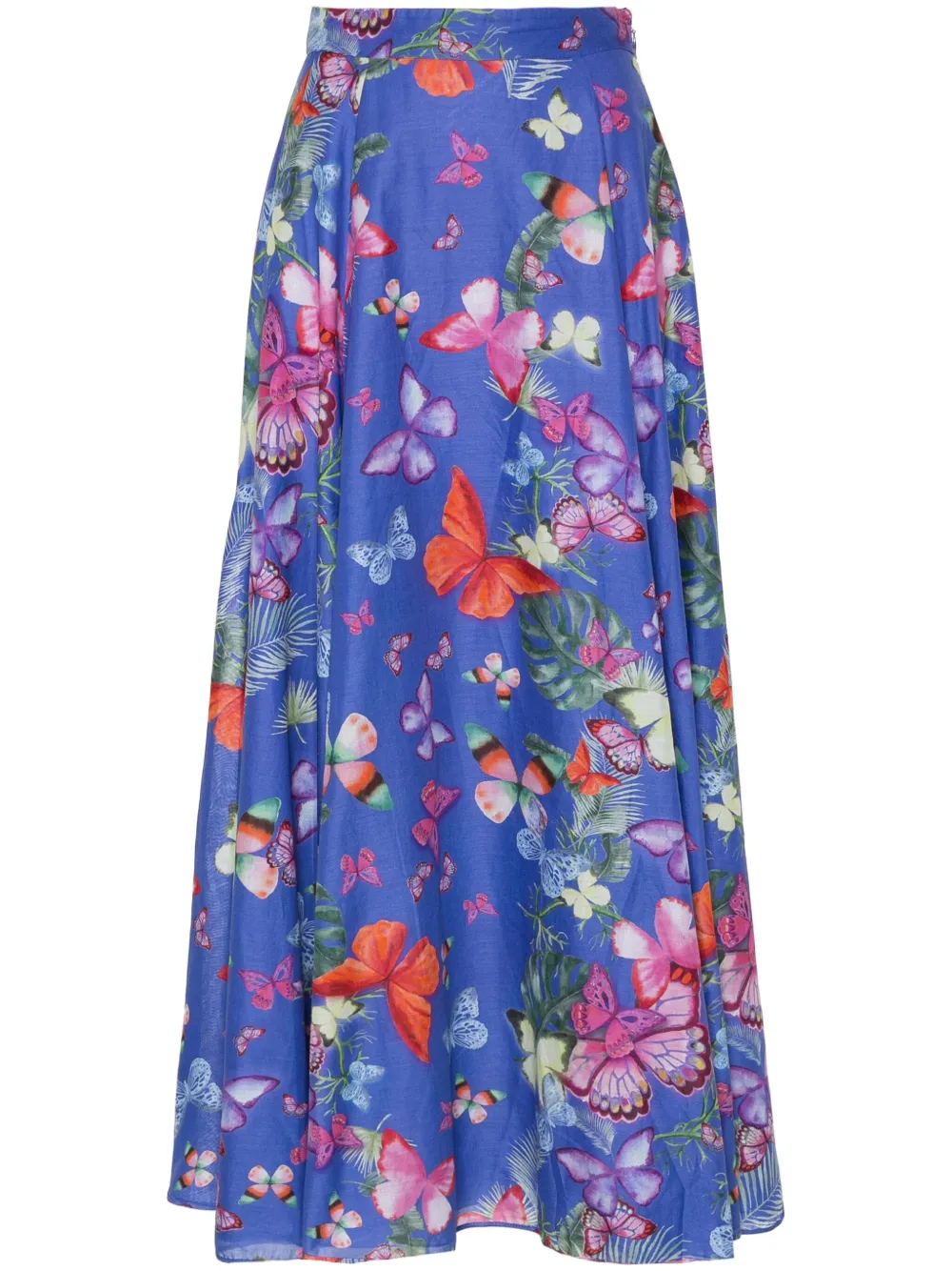 Charo Ruiz Ibiza Maxi-rok met vlindersplit Blauw