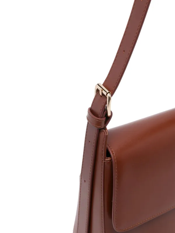 A.P.C. Virginie レザーショルダーバッグ | ブラウン | FARFETCH JP
