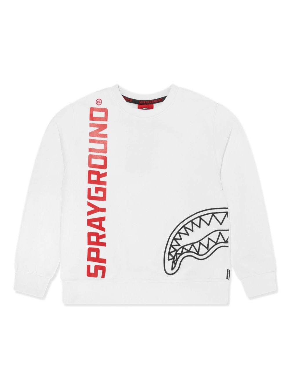 Sprayground Kid Kids' Slogan-print Cotton Sweatshirt In White