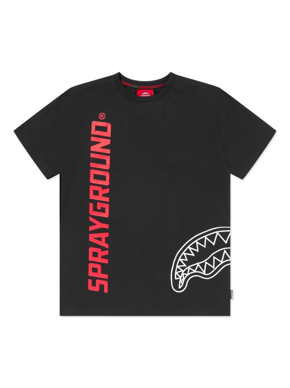 Sprayground Kid Kids' Logo-print Cotton T-shirt In Black