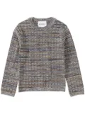 Closed abstract-pattern jumper - Neutrals