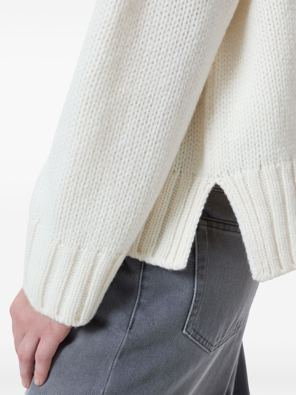 Shop Closed High-neck Jumper In White