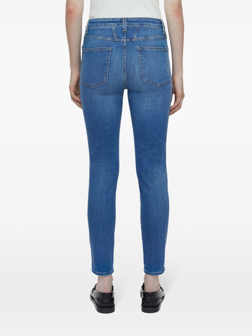 Shop Closed Skinny Pusher Jeans In Blue