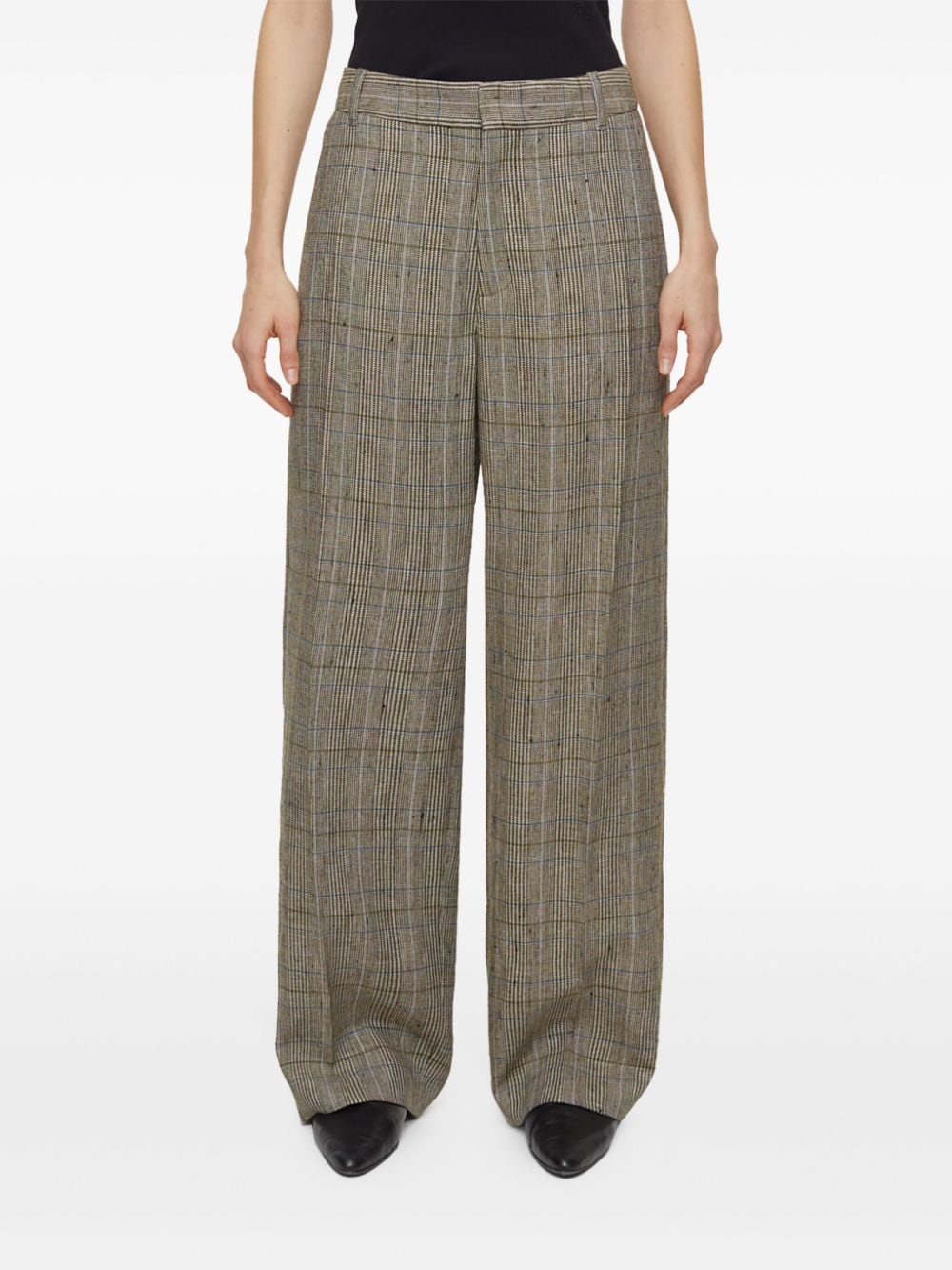 Shop Closed Jurdy Low-waist Straight-leg Trousers In Neutrals