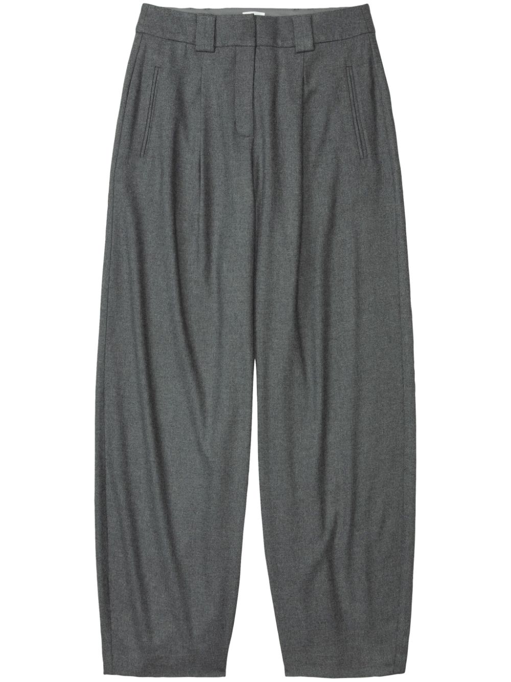 Closed Wendlyn Wool-blend Trousers In Grey