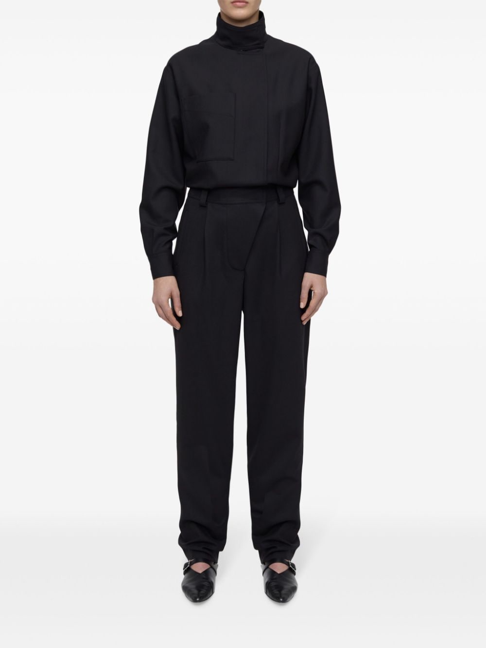 Closed Wollen jumpsuit - Zwart