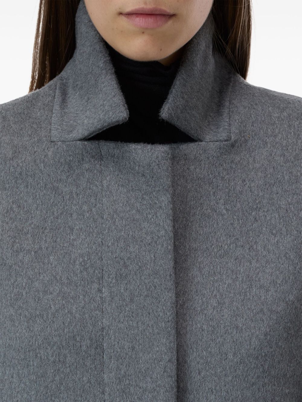 Shop Closed Pori Single-breasted Coat In Grey