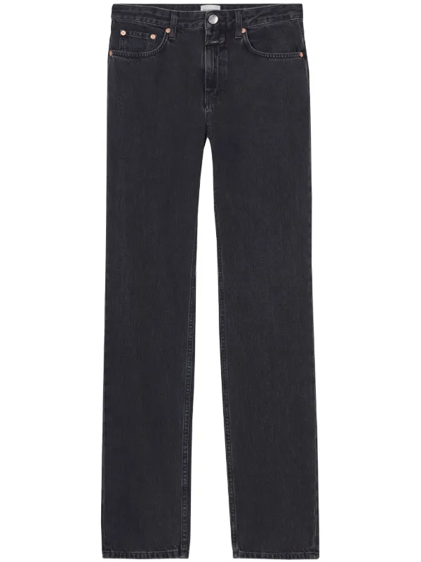 Closed Roan ハイライズ ストレートジーンズ | ブラック