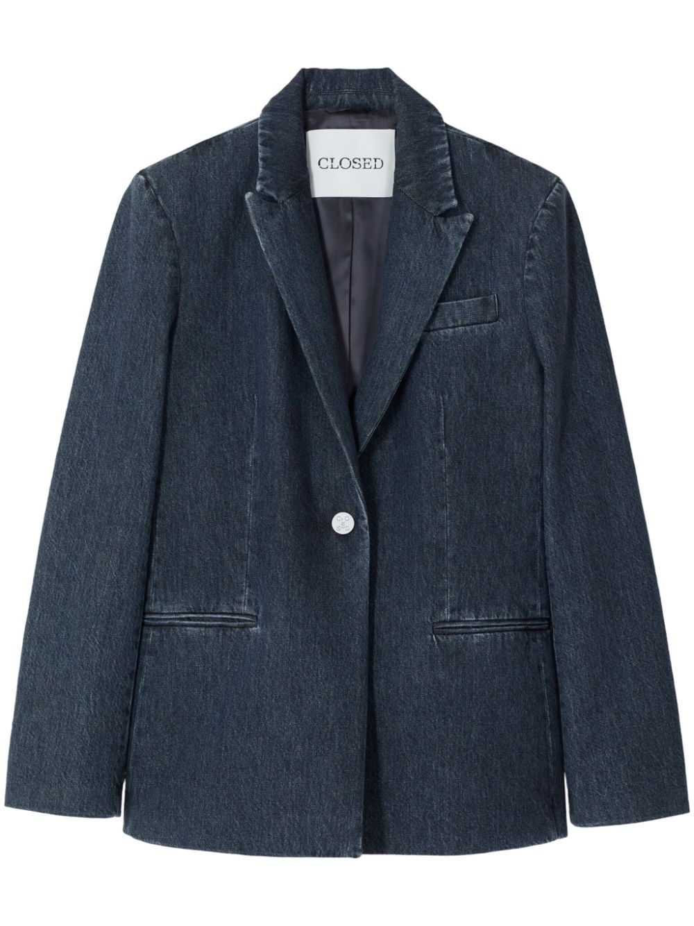 Closed single-breasted denim blazer - Blue