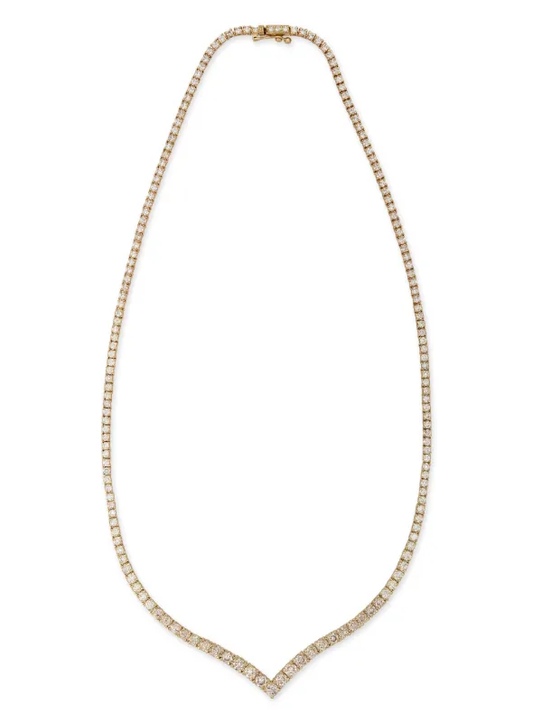 Jacquie Aiche 14kt Yellow Gold Vanessa Diamond Necklace
