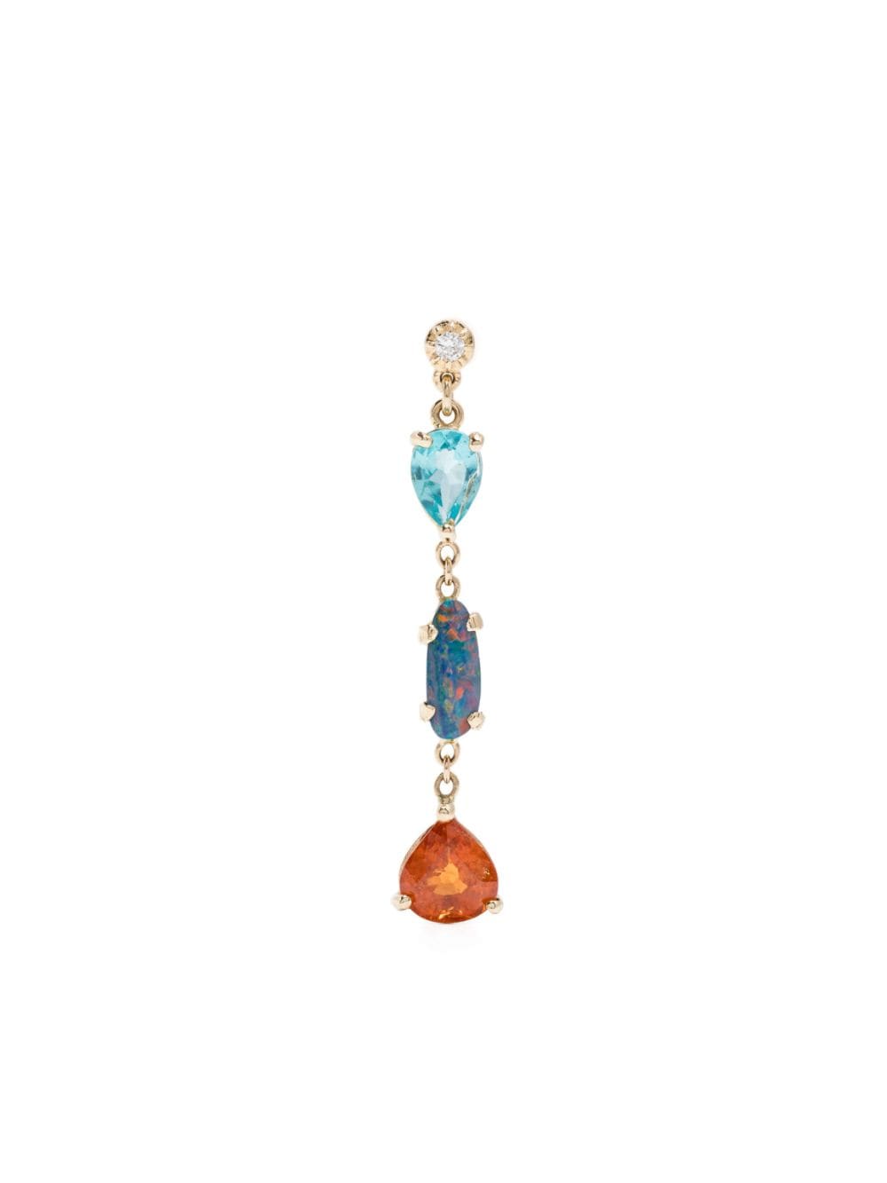 14kt yellow gold Sophia multi-stone earring