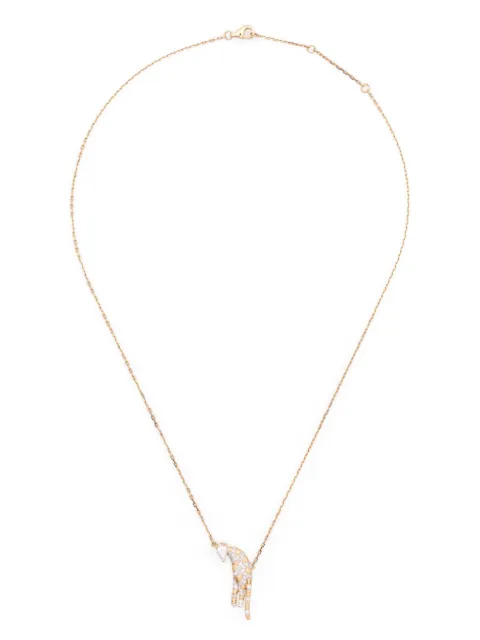 Yvonne Léon 18kt yellow gold Feline diamond necklace
