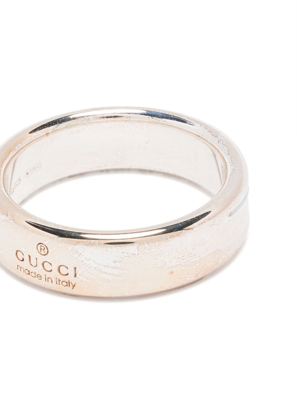 Shop Gucci Sterling Silver Interlocking G Ring