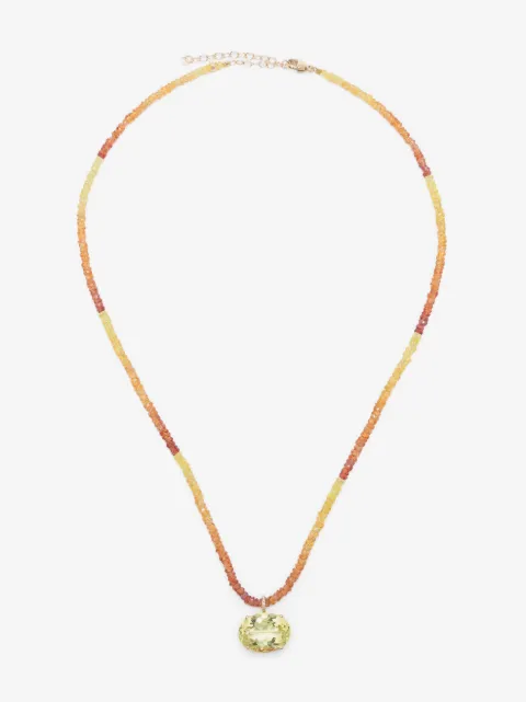 JIA JIA collar Arizona en oro amarillo de 14kt con zafiro y citrino