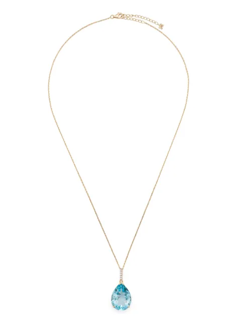 Mateo 14kt yellow gold tear drop necklace 